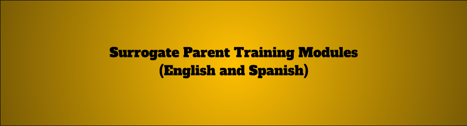 Surrogate Parent training in english and spanish